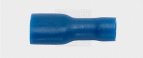 Flachsteckhülse vollisoliert 6,3/1,5-2,5mm², blau