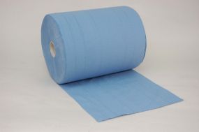 Putztuchrolle 2-lagig blau 35x38 cm, 1000 Abrisse